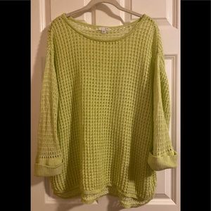 Pre-owned J. Jill open weave sweater.